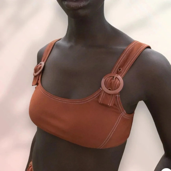 NWT OOKIOH RAVELLO TOP in Coco & SEYCHELLES BOTTOM in Lanai Floral - Picture 5 of 14